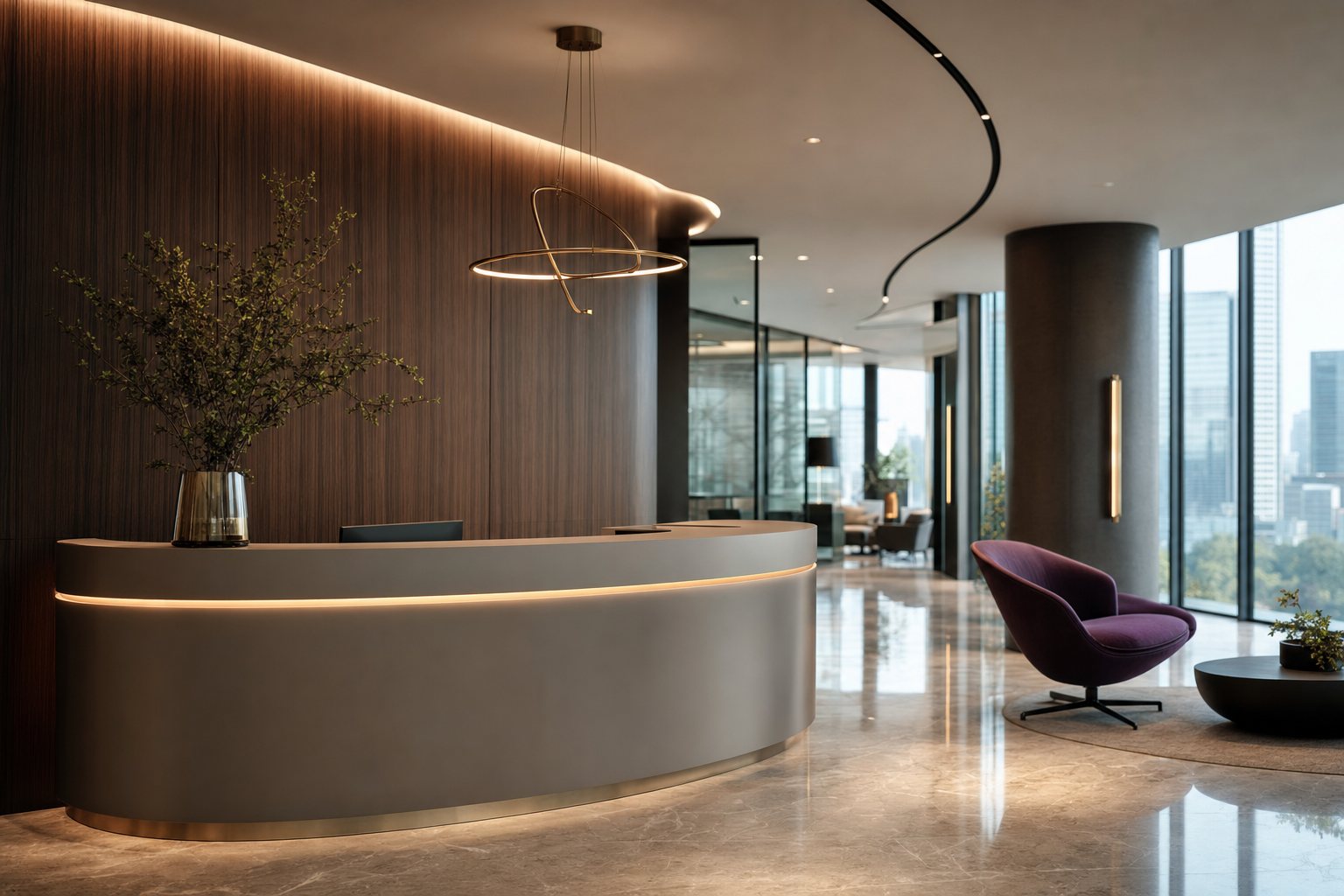 OKA FirstLine Empfangstheke in einer Lobby